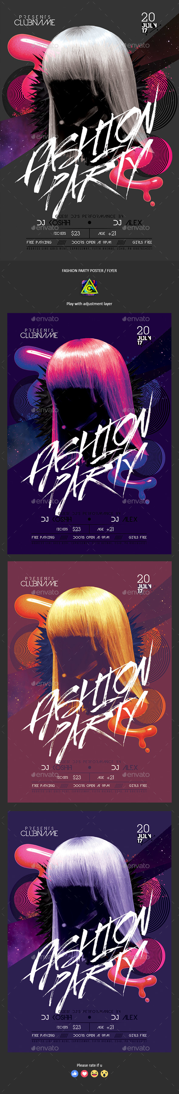 Fashion Party Flyer - Clubs & Parties Events