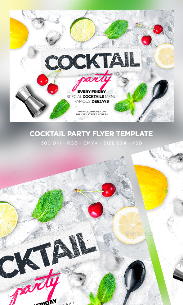 Cocktail Party Flyer - Clubs & Parties Events
