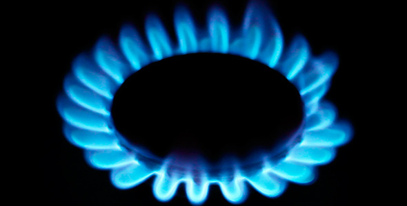 Natural Gas Inflammation In Stove Burner