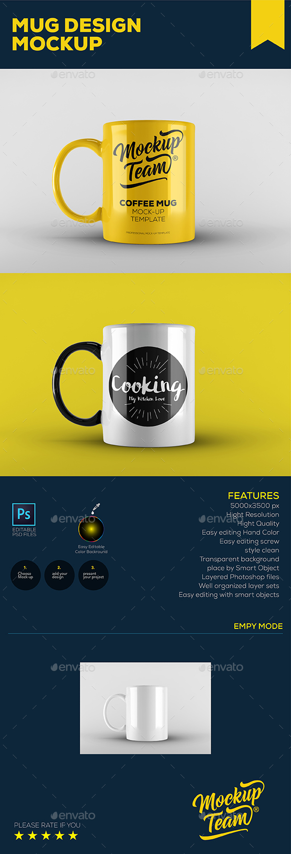 Mug Mock-up Template - Product Mock-Ups Graphics