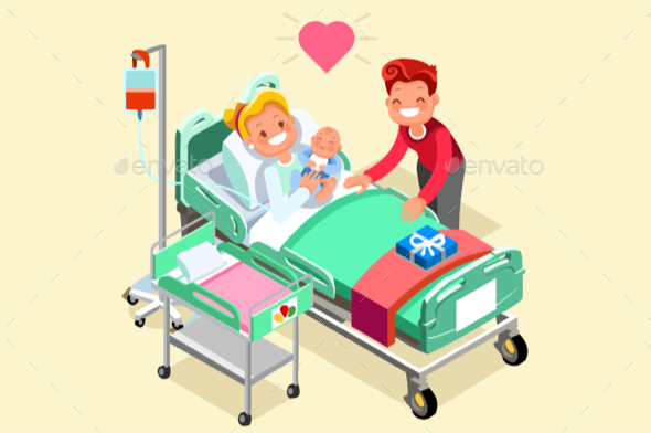 GraphicRiver Birth and Pregnancy Vector Isometric People Illustration 20658189 GraphicRiver Birth and Pregnancy Vector Isometric People Illustration 20658189