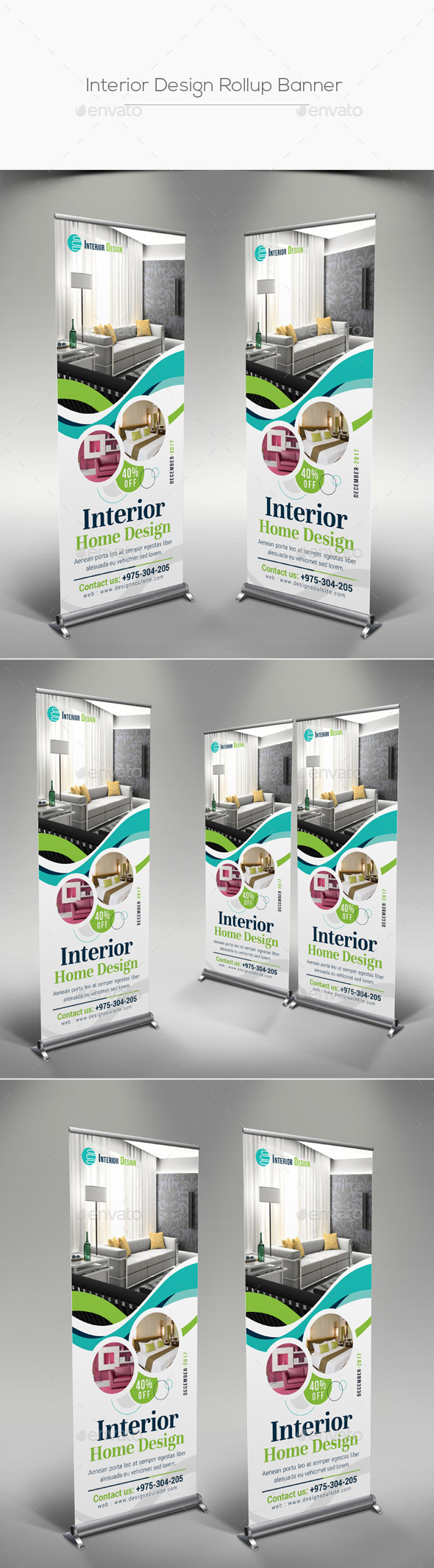 Interior Design Rollup Banner - Signage Print Templates