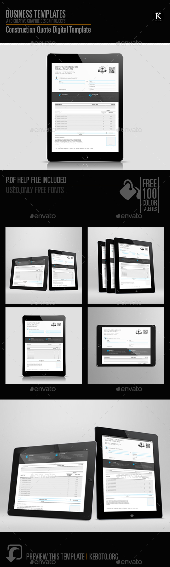 GraphicRiver Construction Quote Digital Template 20658249 GraphicRiver Construction Quote Digital Template 20658249