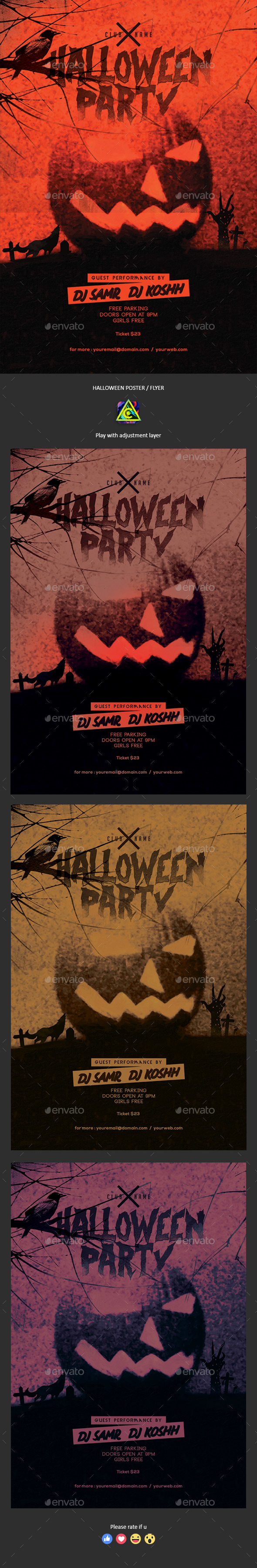 Halloween Poster / Flyer - Clubs & Parties Events