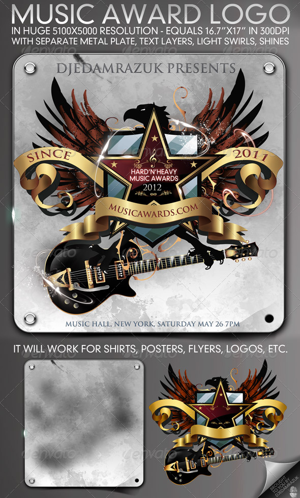 5100x5000 Music Award Emblem - Miscellaneous Graphics