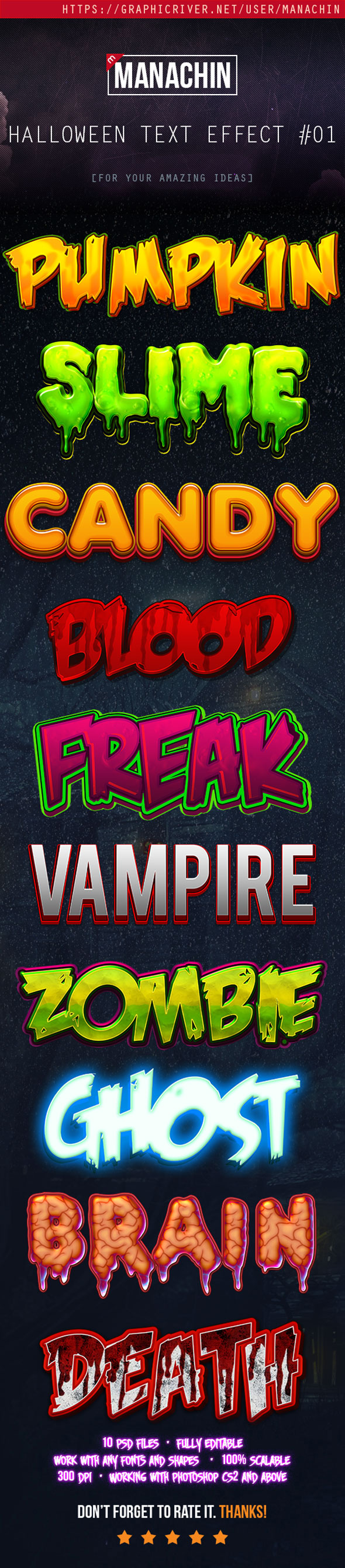 Premium Halloween Text Effects Vol.1 - Text Effects Styles