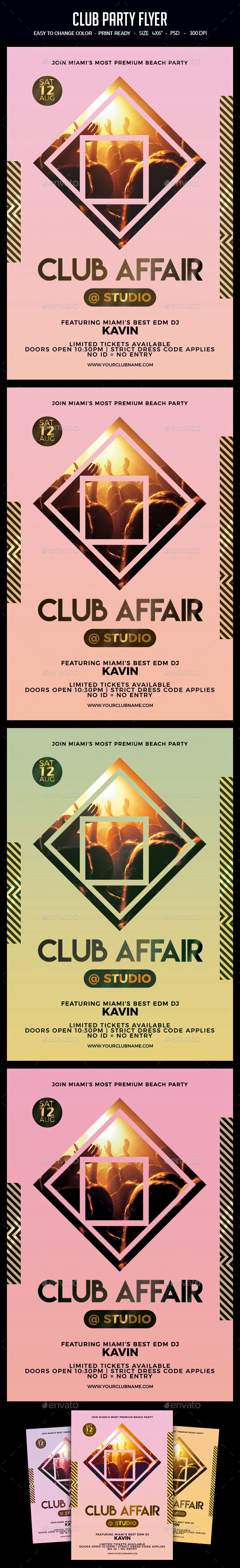 Club Party Flyer - Clubs & Parties Events