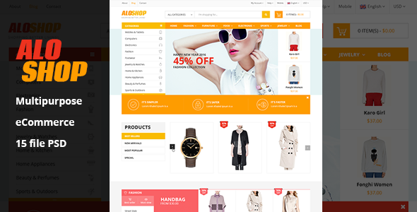 Aloshop eCommerce - ThemeForest 15078145