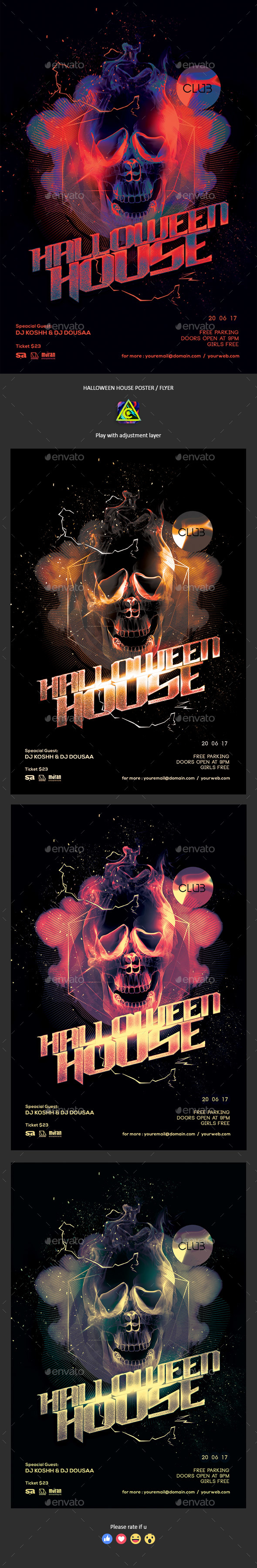 Halloween House Poster / Flyer