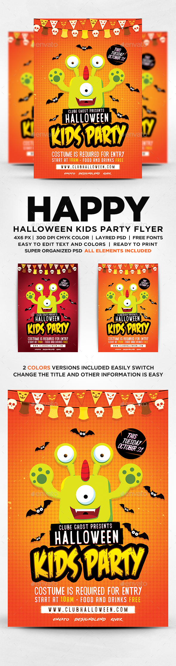 Halloween Kids Party Flyer