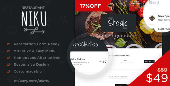 Niku - Restaurant & Food Menus WooCommerce Theme - WooCommerce eCommerce