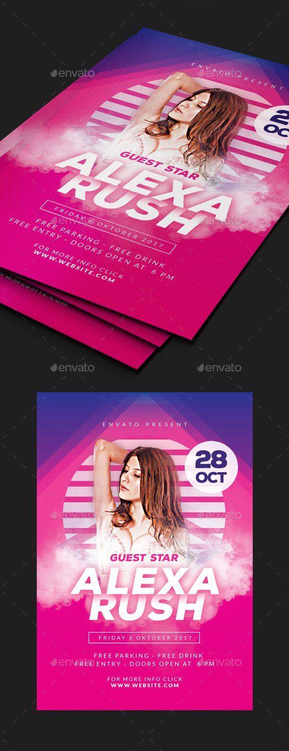 Guest Dj Flyer - Clubs & Parties Events