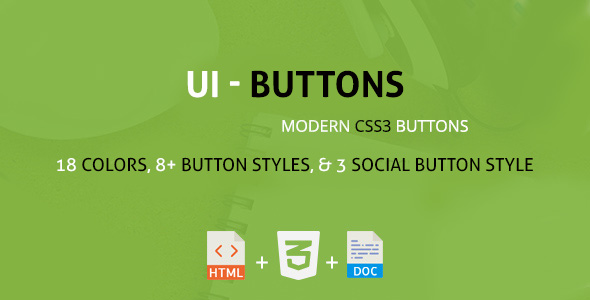 UIButton - A Modern CSS3 Buttons Collection
