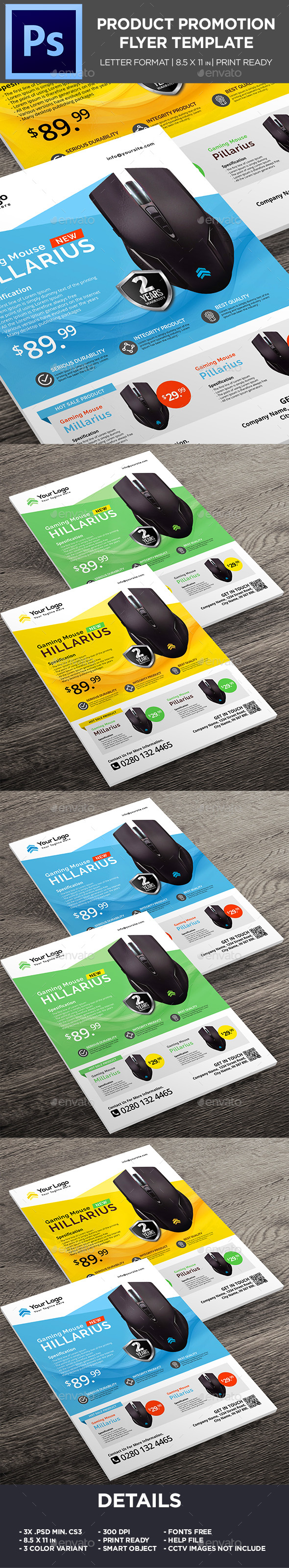 Product Flyer - Mouse Gaming Promotion Flyer - Corporate Flyers