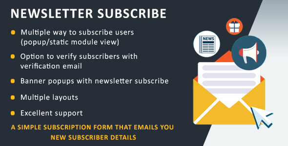 Newsletter Subscribe - CodeCanyon 20669342