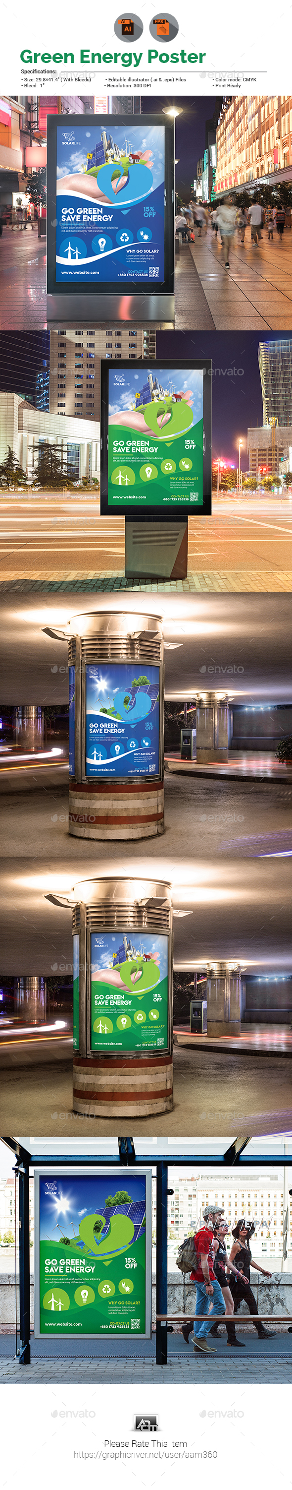 GraphicRiver Green Energy Poster 20645773 GraphicRiver Green Energy Poster 20645773