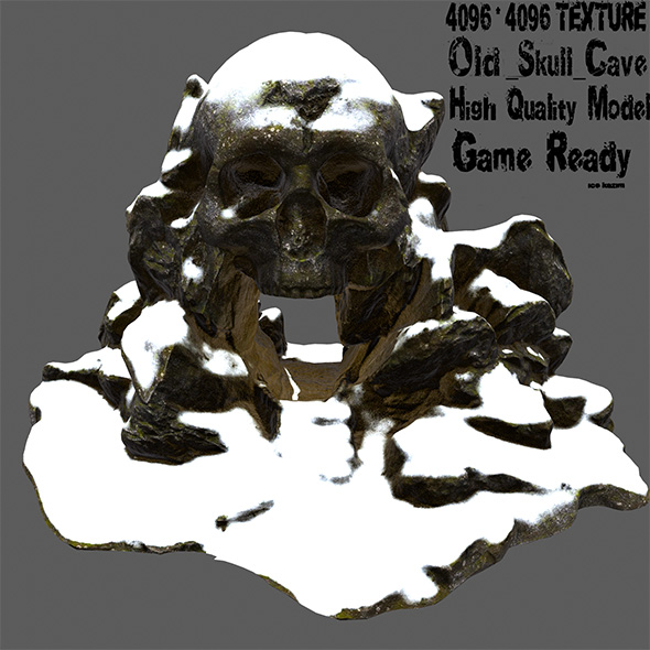 snow skull cave - 3Docean 20669928