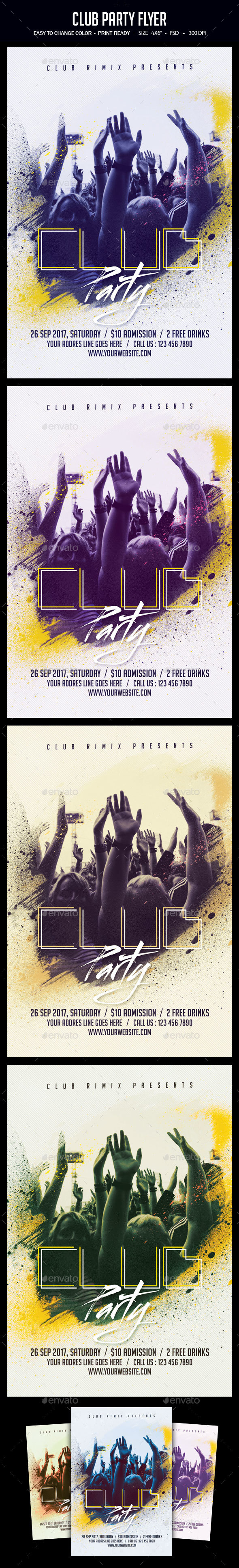 Club Party Flyer - Clubs & Parties Events