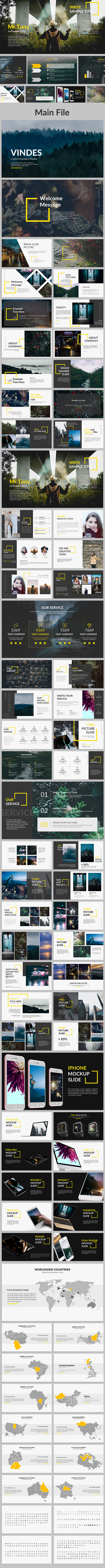 Vindes - Creative Keynote Template - Creative Keynote Templates