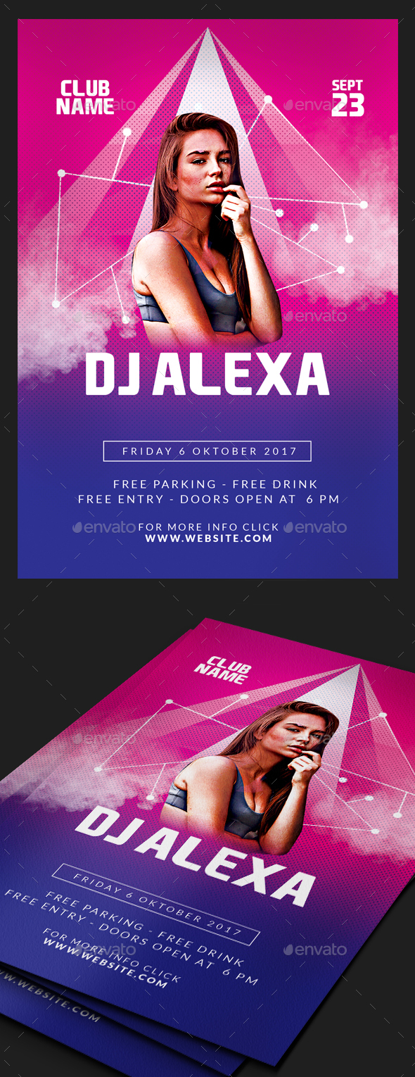 Guest Dj Flyer - Clubs & Parties Events