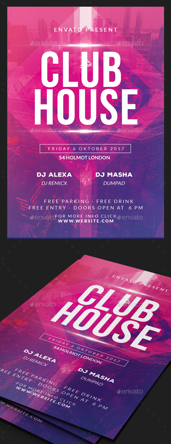 City Night Flyer - Clubs & Parties Events