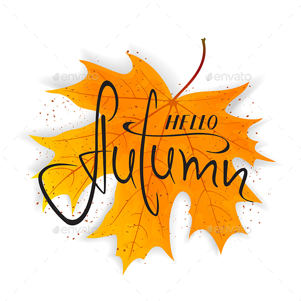 GraphicRiver Lettering Hello Autumn on Orange Maple Leaf 20672691 GraphicRiver Lettering Hello Autumn on Orange Maple Leaf 20672691