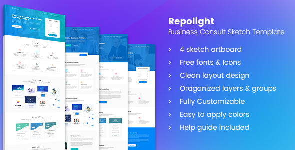 ThemeForest Repolight Business Consult Sketch Template 20673417 ThemeForest Repolight Business Consult Sketch Template 20673417