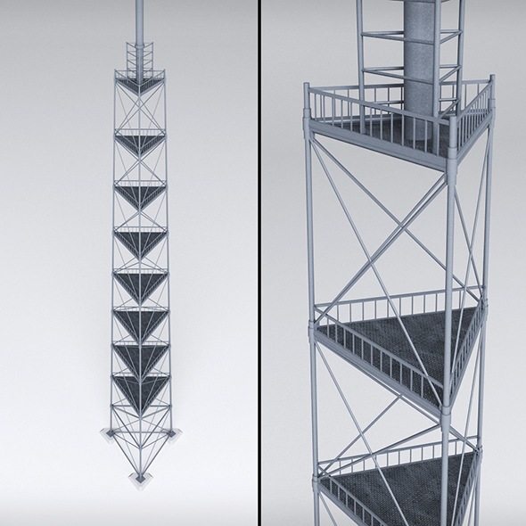 Scaffolding radio tower - 3Docean 20673488