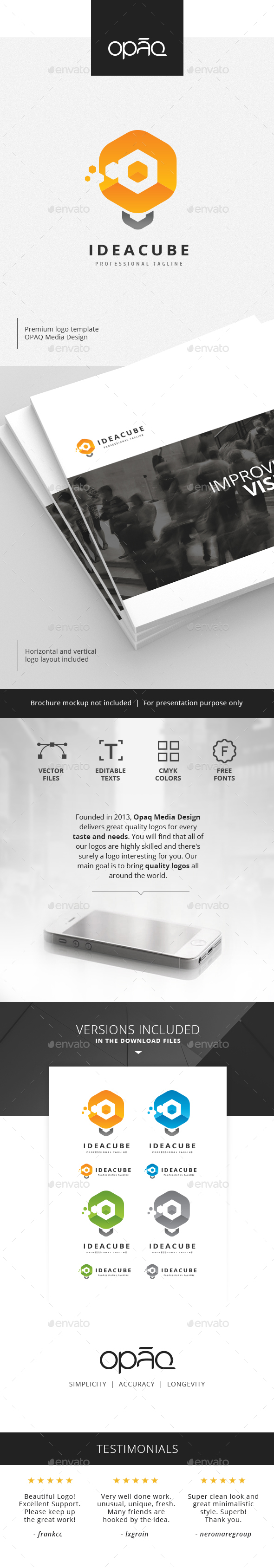 Smart Cubic Idea Logo - Symbols Logo Templates