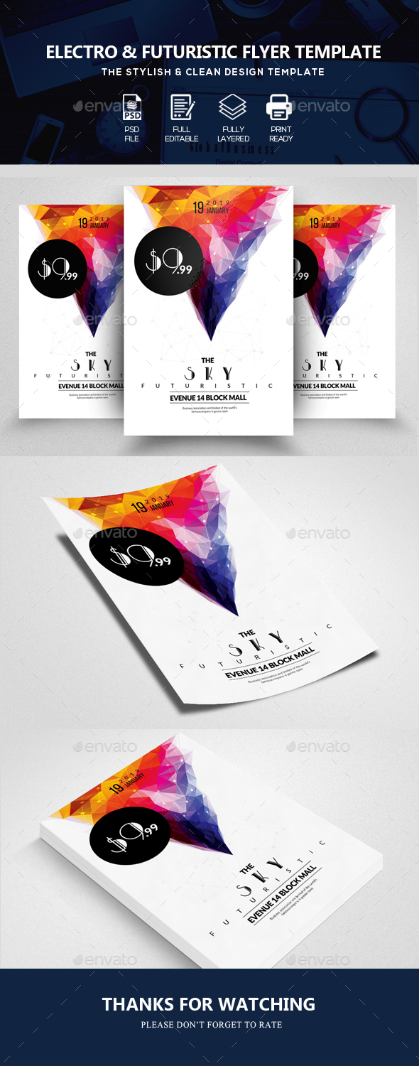 Futuristic Flyer - Clubs & Parties Events