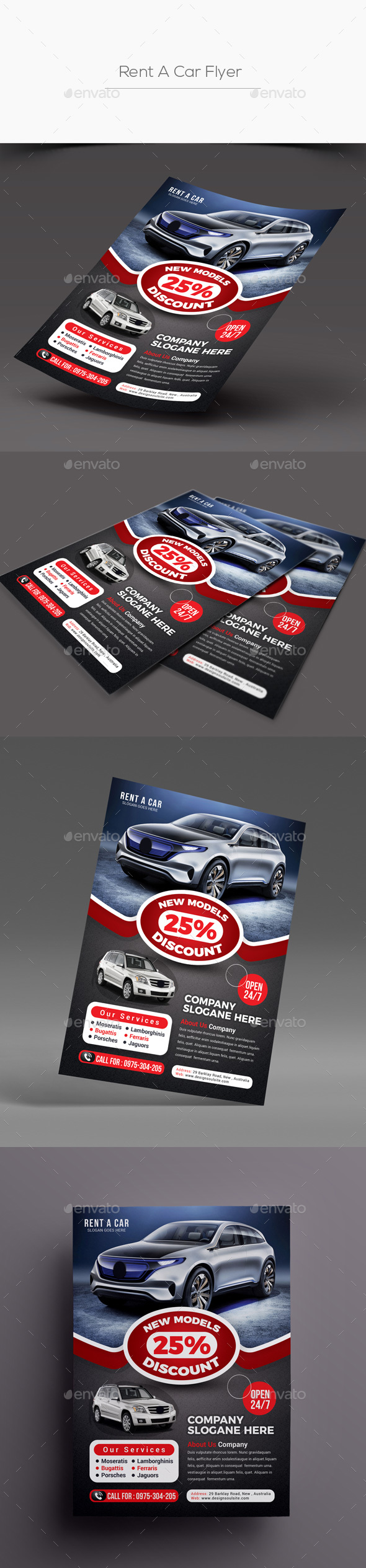 Rent A Car Flyer - Corporate Flyers