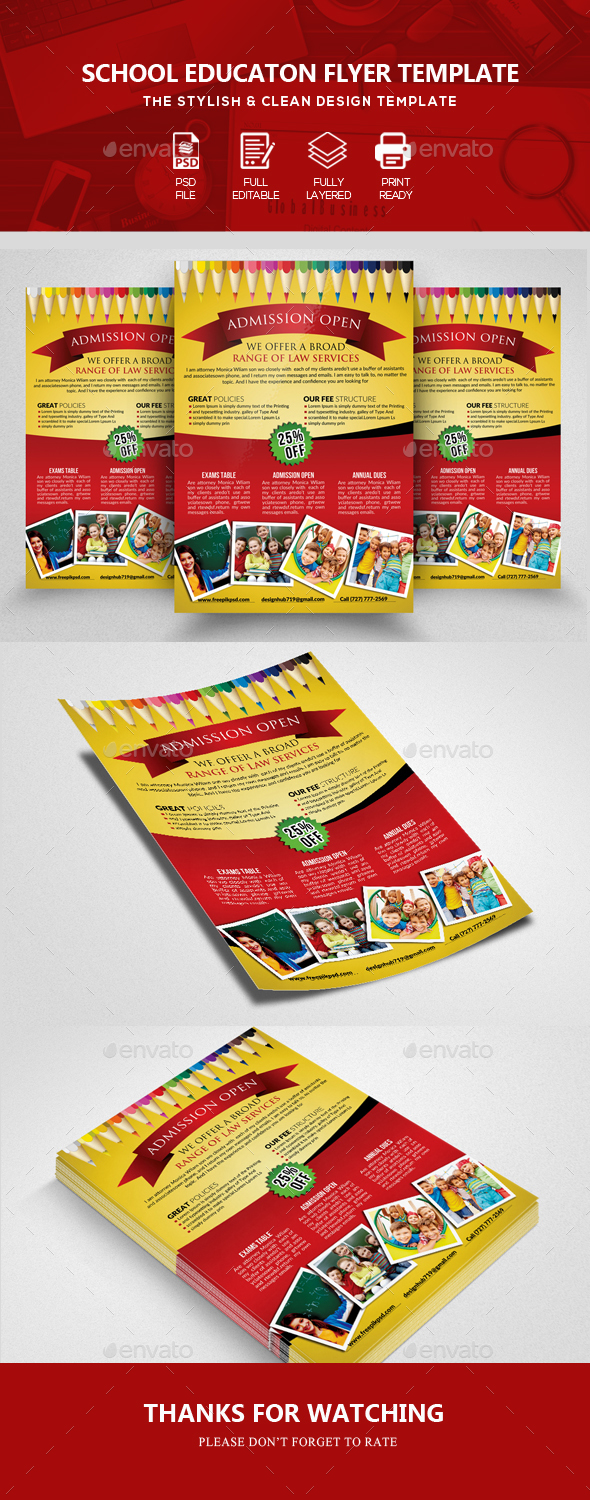 Junior School Education Flyers - Corporate Flyers