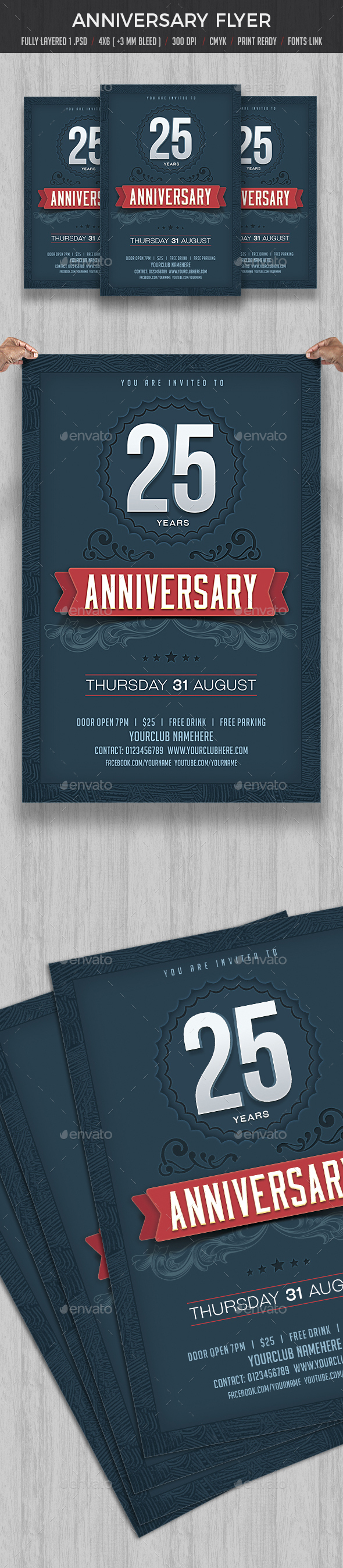 Anniversary Party Flyer - Events Flyers