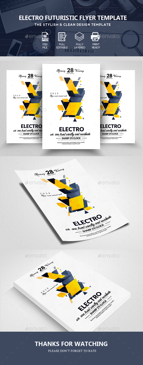 Futuristic & Electro Flyer Templates - Clubs & Parties Events
