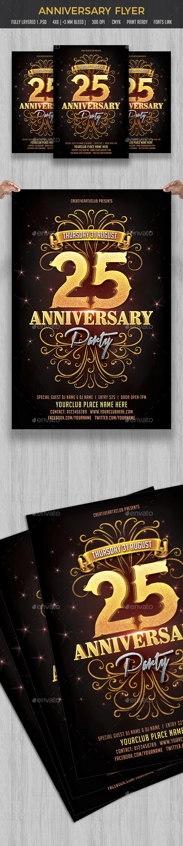 Anniversary Party Flyer - Events Flyers