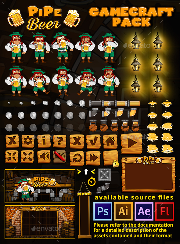 PipeBeer Game Assets - Game Kits Game Assets