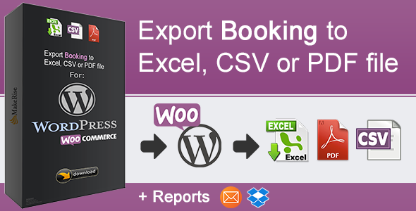 WooCommerce Booking Export - CodeCanyon 20675571