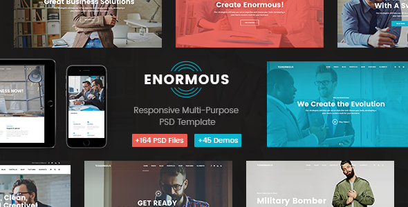 Enormous - Responsive Business Multi-Purpose PSD Template