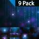 Blue Glowing Particles Background-9 Pack - VideoHive Item for Sale