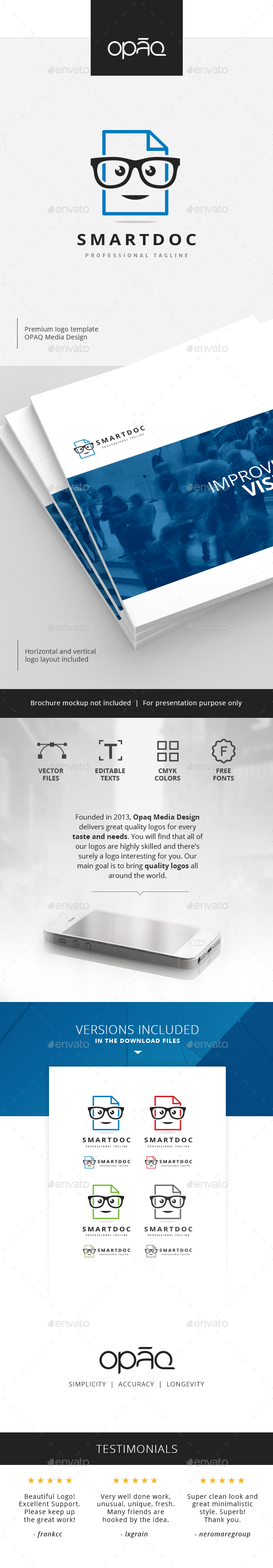 Smart Intelligent Document Logo - Symbols Logo Templates