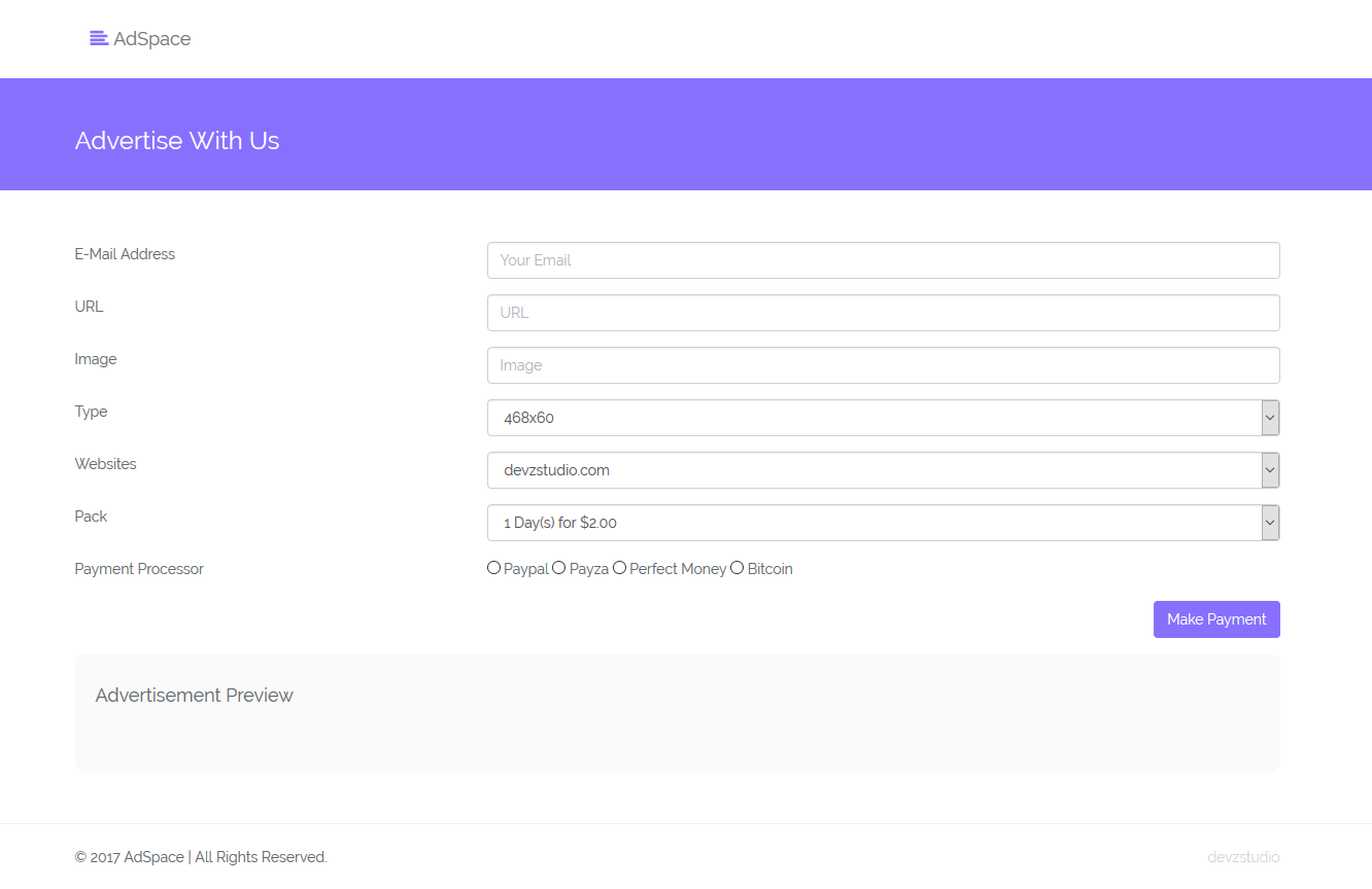 AdSpace - Sell your ad space by DevzStudio | CodeCanyon