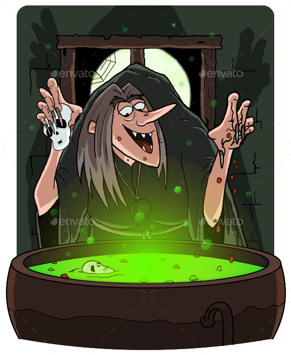 GraphicRiver Witch Cooking Potion 20669767 GraphicRiver Witch Cooking Potion 20669767