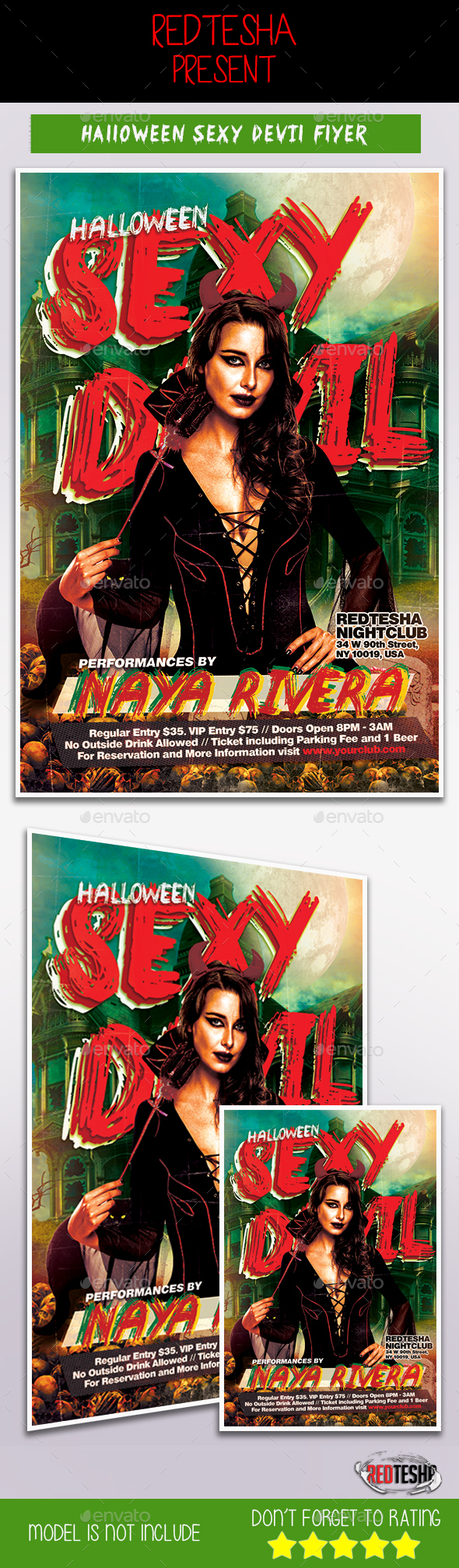 Halloween Sexy Devil - Events Flyers