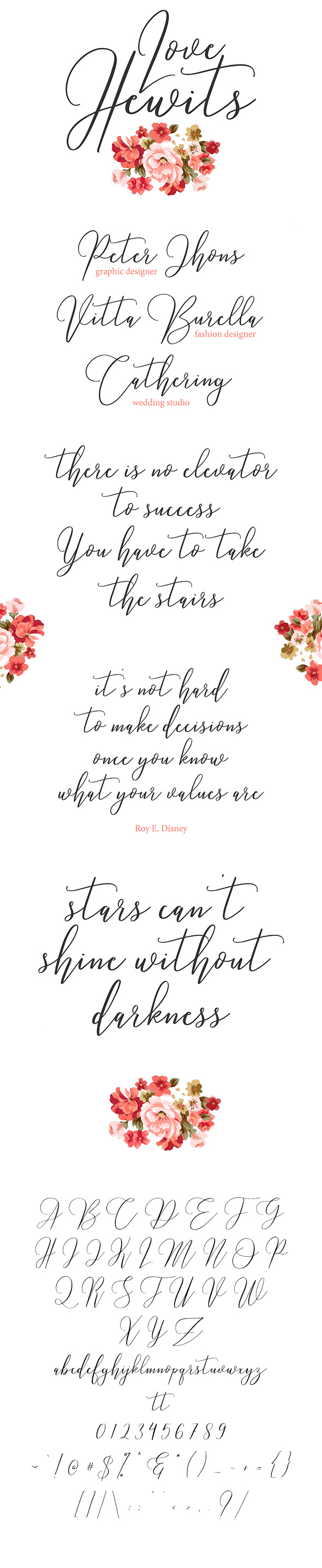 Love Hewits Typeface - Calligraphy Script