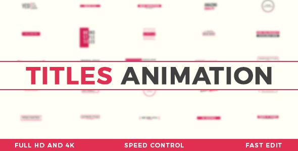Titles Animation - VideoHive 20676995