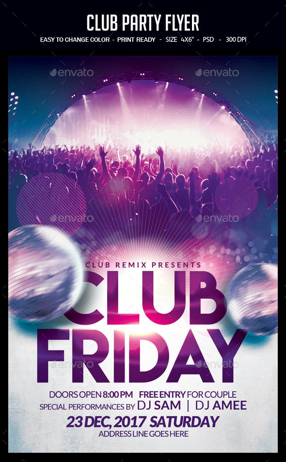 Club Party Flyer - Clubs & Parties Events
