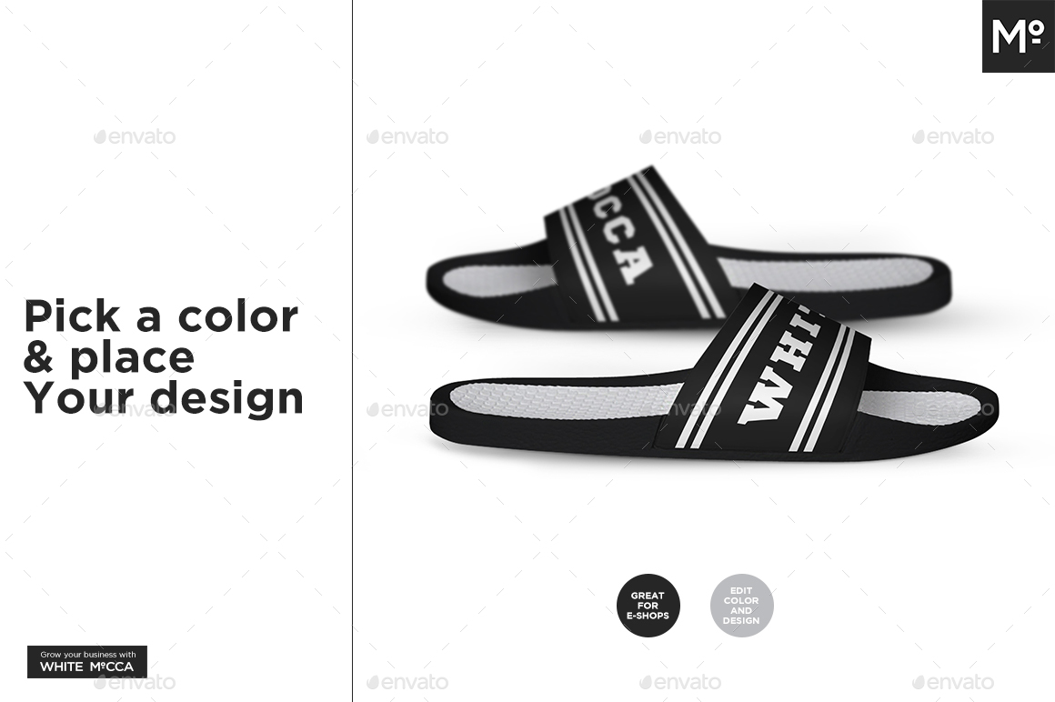 Download Slide Sandals Mock-up by Mocca2Go | GraphicRiver