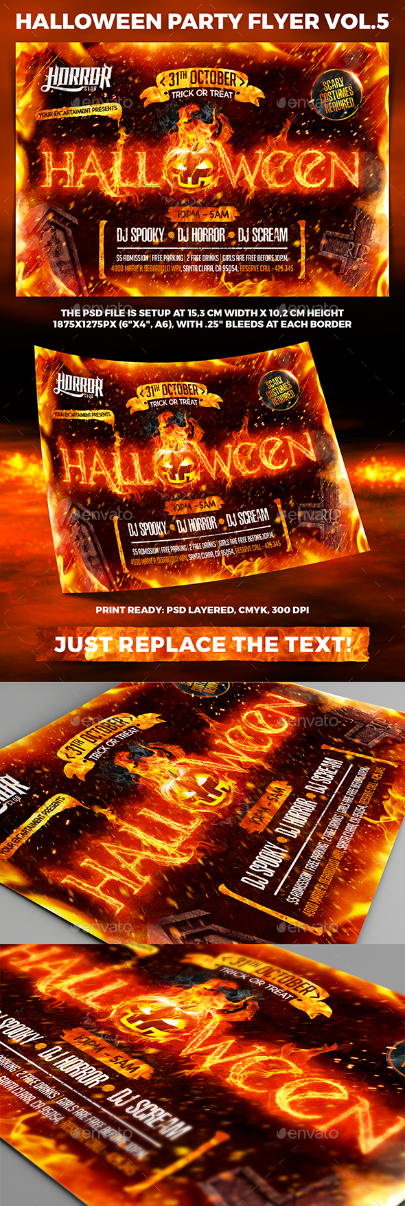 Halloween Night Party Flyer vol.5