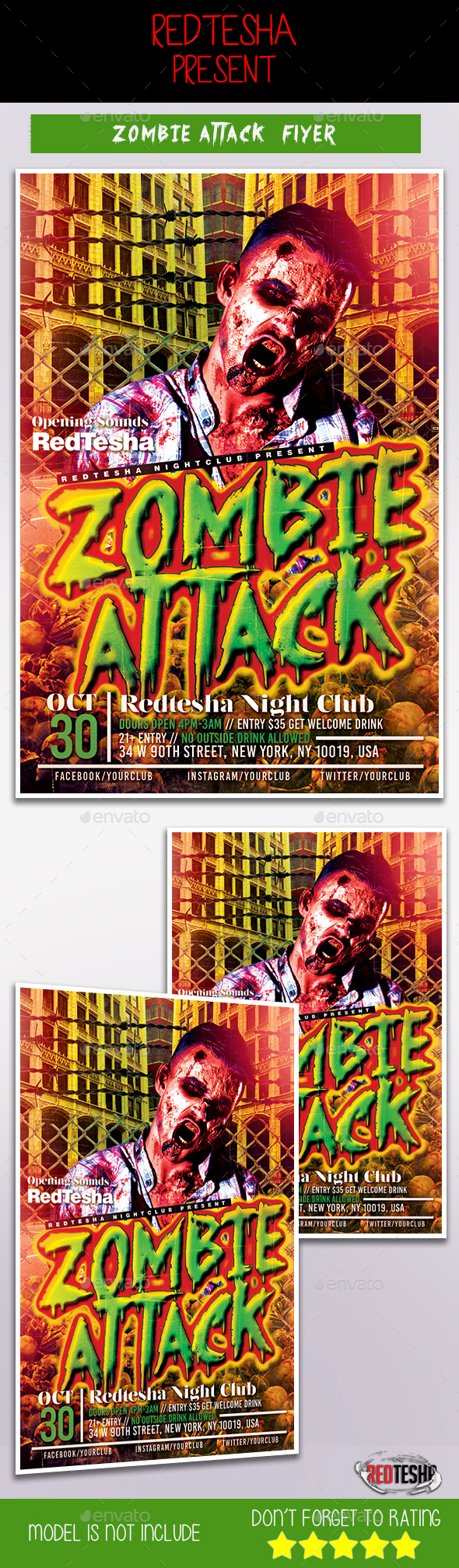Zombie Attack Flyer - Events Flyers