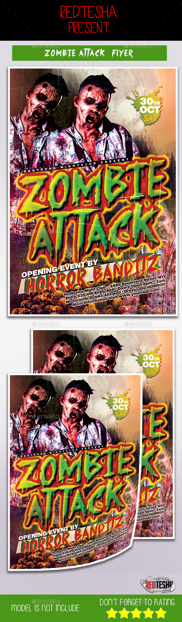 Zombie Attack Flyer - Events Flyers